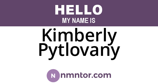 Kimberly Pytlovany