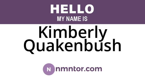 Kimberly Quakenbush