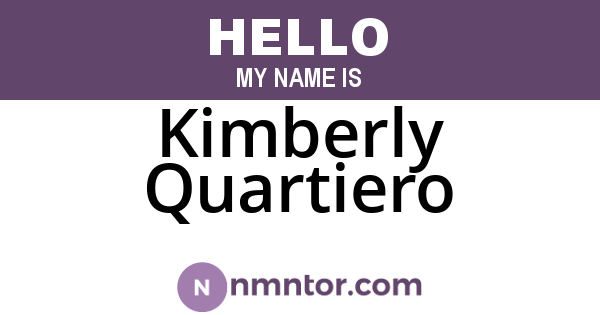 Kimberly Quartiero