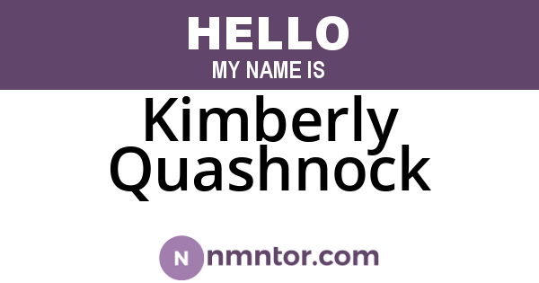 Kimberly Quashnock