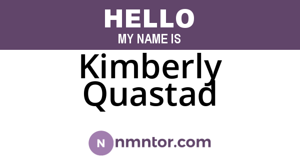 Kimberly Quastad