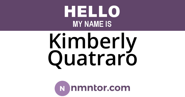 Kimberly Quatraro