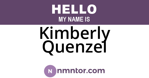 Kimberly Quenzel