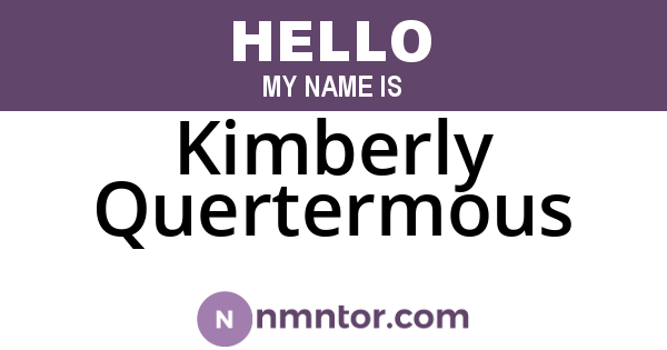 Kimberly Quertermous