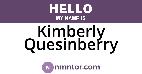 Kimberly Quesinberry