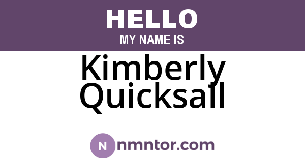 Kimberly Quicksall