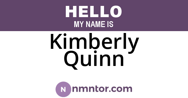 Kimberly Quinn