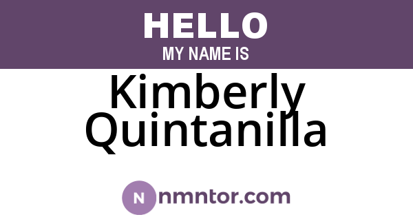 Kimberly Quintanilla