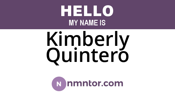 Kimberly Quintero
