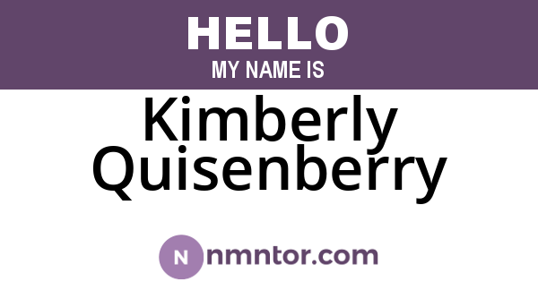 Kimberly Quisenberry