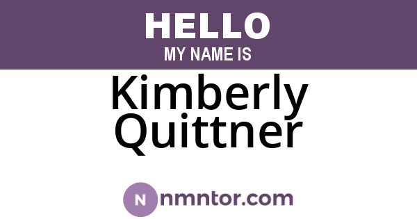 Kimberly Quittner