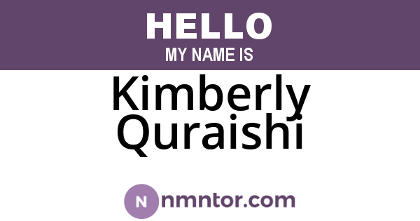 Kimberly Quraishi