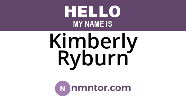 Kimberly Ryburn