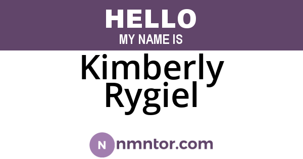 Kimberly Rygiel