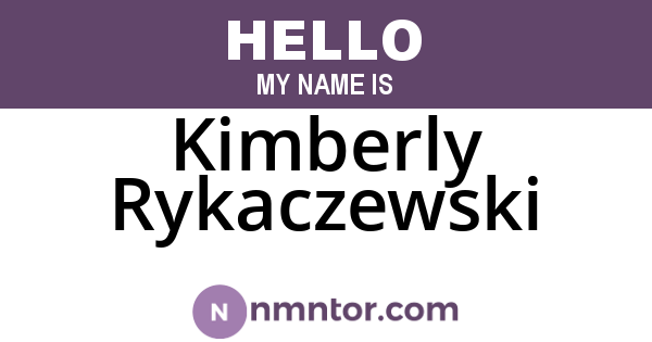 Kimberly Rykaczewski
