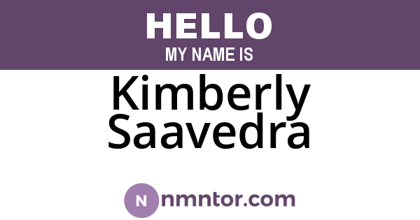 Kimberly Saavedra