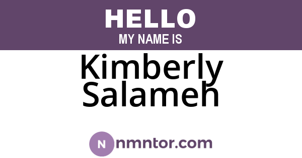 Kimberly Salameh