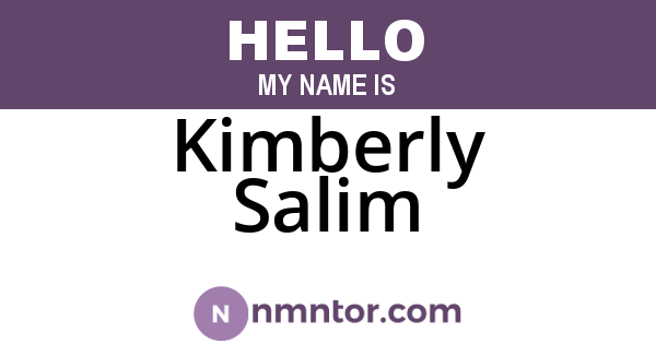 Kimberly Salim
