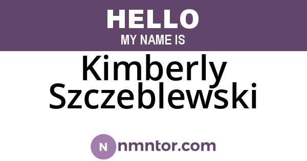 Kimberly Szczeblewski