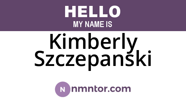 Kimberly Szczepanski