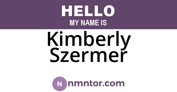 Kimberly Szermer