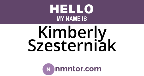 Kimberly Szesterniak