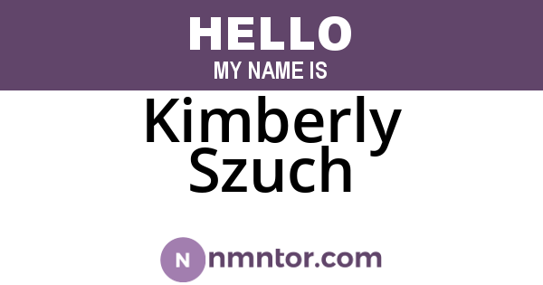 Kimberly Szuch