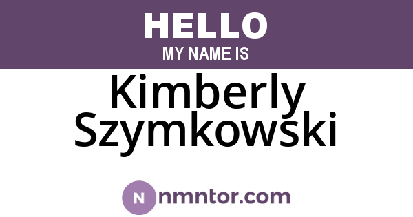 Kimberly Szymkowski