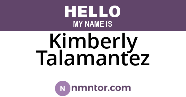 Kimberly Talamantez