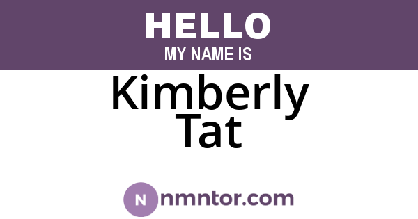 Kimberly Tat