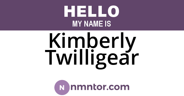 Kimberly Twilligear