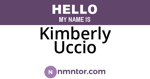 Kimberly Uccio