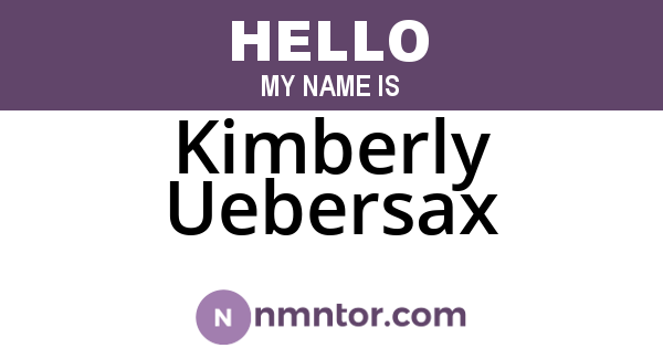 Kimberly Uebersax