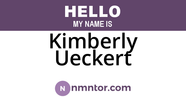 Kimberly Ueckert