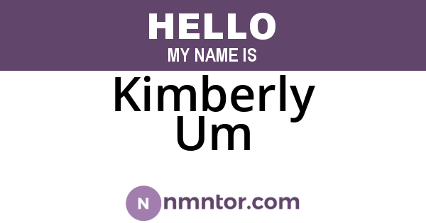 Kimberly Um