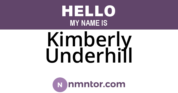 Kimberly Underhill