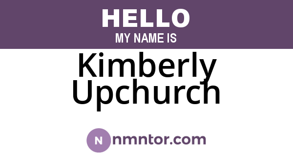 Kimberly Upchurch