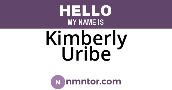 Kimberly Uribe