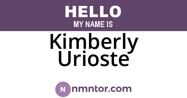 Kimberly Urioste