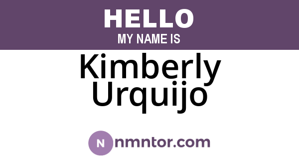 Kimberly Urquijo