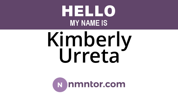 Kimberly Urreta