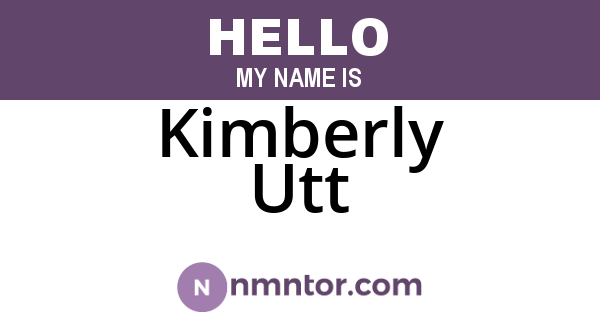 Kimberly Utt