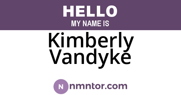 Kimberly Vandyke