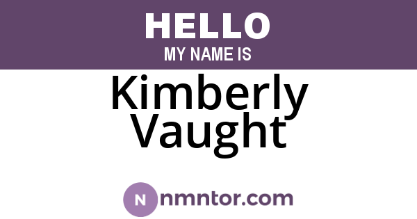 Kimberly Vaught