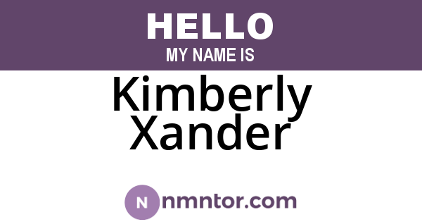 Kimberly Xander