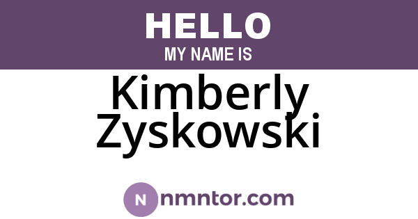 Kimberly Zyskowski