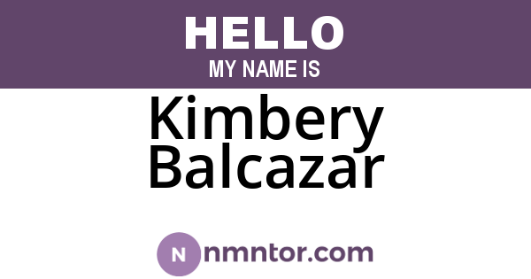 Kimbery Balcazar