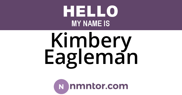 Kimbery Eagleman