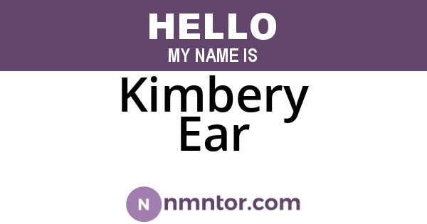 Kimbery Ear