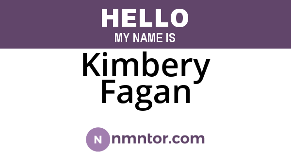 Kimbery Fagan